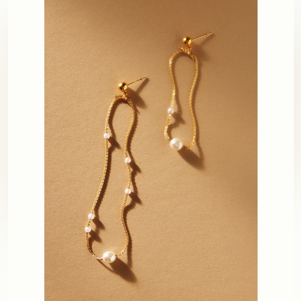 Anthropologie Hushed Commotion Larkin Asymmetric Earrings